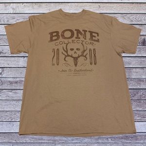 Bone Collector Brand Hunting Logo Shirt Real Tree Mossy Oak Skull Browning Camo